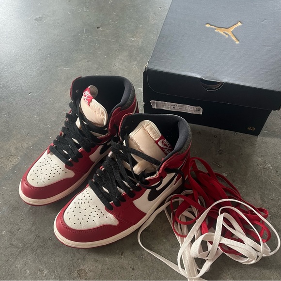 Air Jordan 1 Lost n Found Women’s 7.6 men’s 6 Blk Red Bred AJ1 Hi High Retro OG - Picture 2 of 11